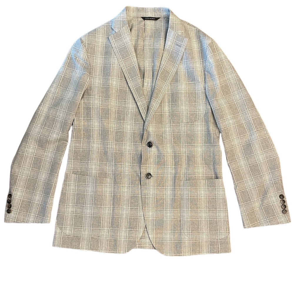 Saks, Fifth Avenue Guabello LIEVE fibre naturali, size 42R, wool & cotton EUC